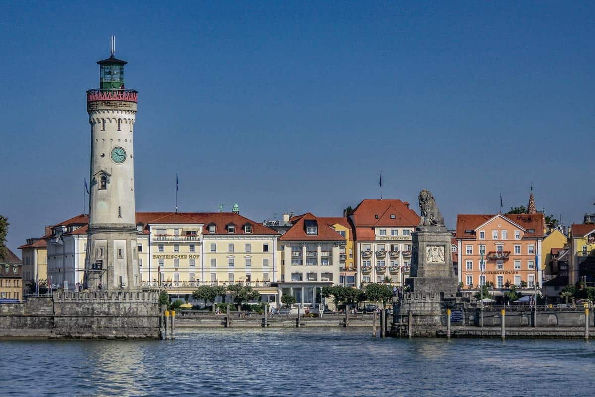 Der Hafen von Lindau am Bodensee